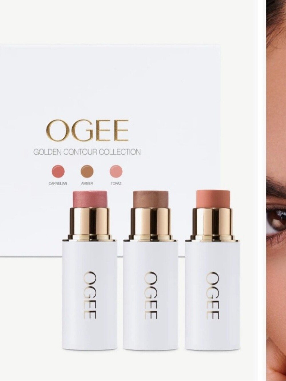 Ogee Luxury Organics Golden Contour Trio Collection